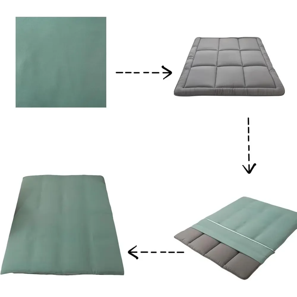 Futon Cover for Traditional Japanese Futon Floor Mattress Cover